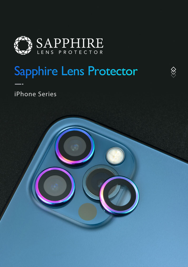 Hoda Sapphire Lens Protector for iPhone 13 Pro / 13 Pro Max (3 Lens