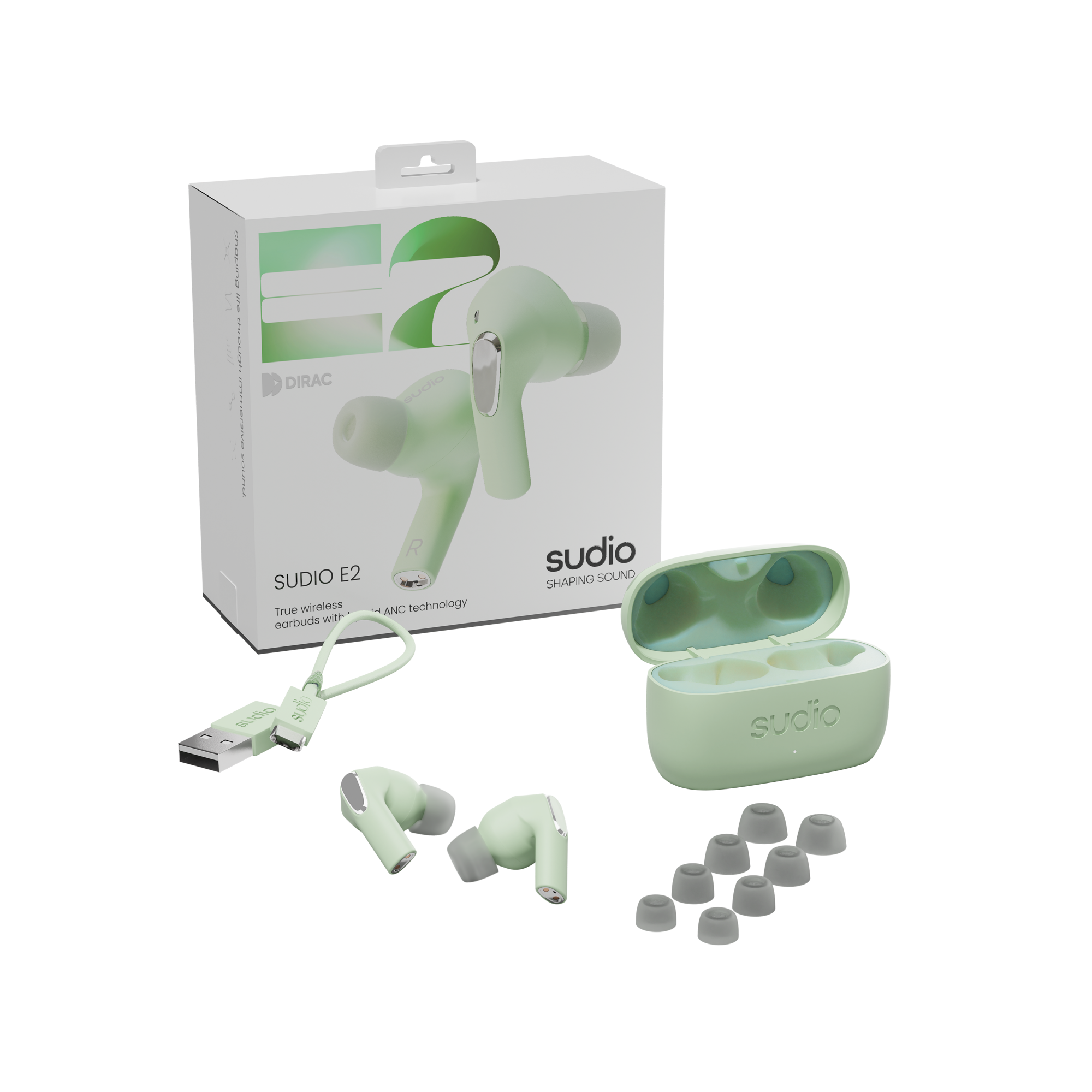 Sudio E2 Hybrid ANC True Wireless Earbuds