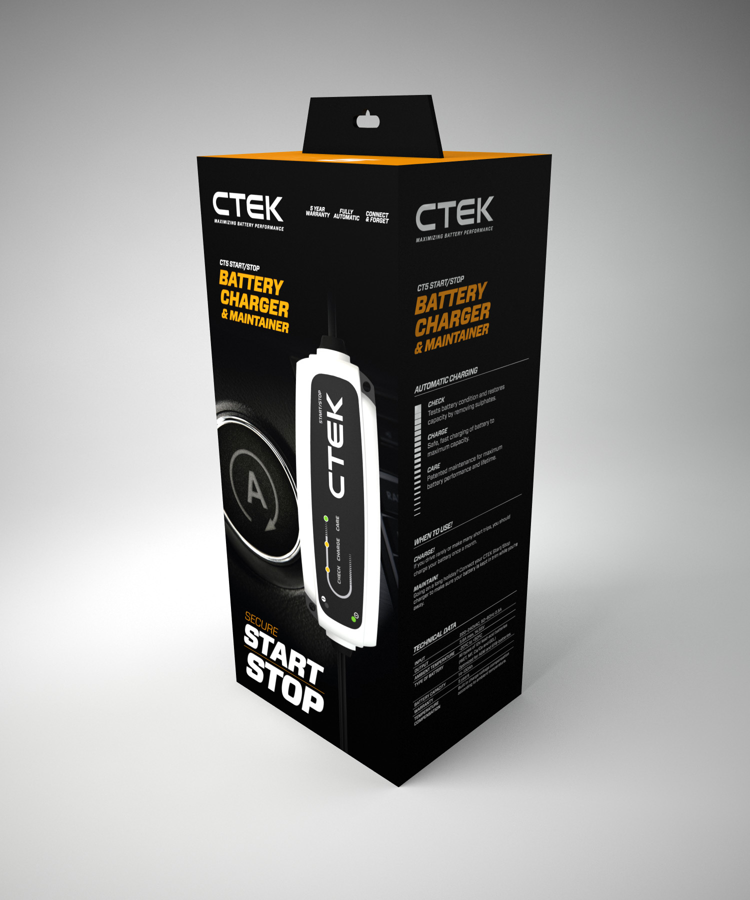 CTEK CT5 Start/Stop Smart Battery Charger