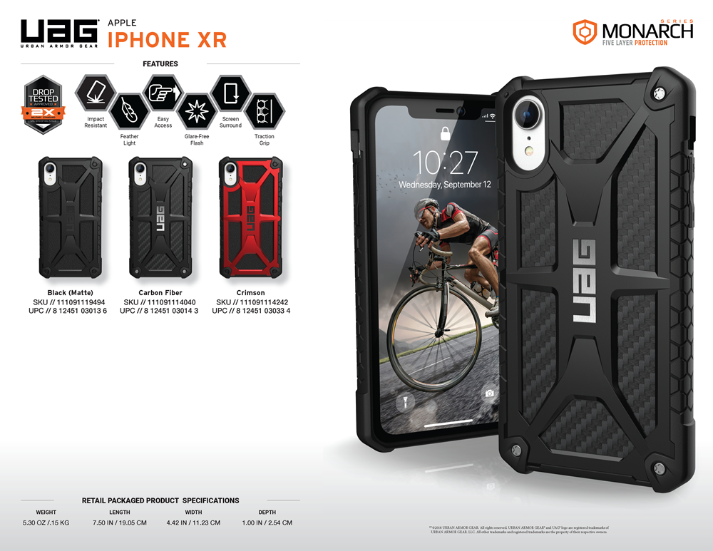Apple iPhone XR UAG Monarch Rugged Case