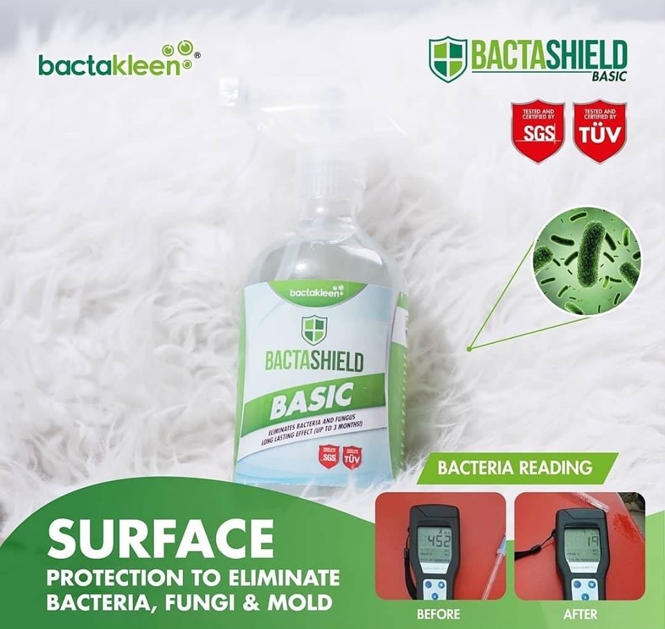 Bactakleen Bactashield Basic Non Toxic Water Based Anti Bacterial and ...