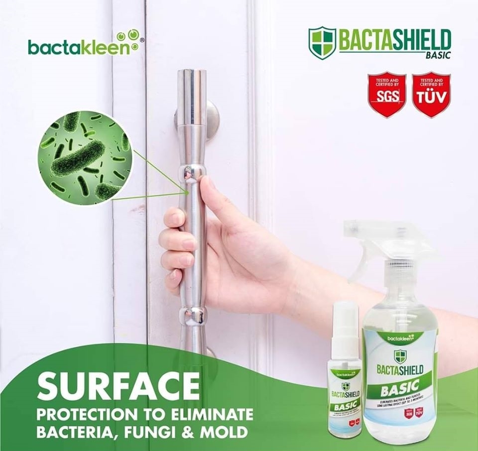 Bactakleen Bactashield Basic Non Toxic Water Based Anti Bacterial and ...