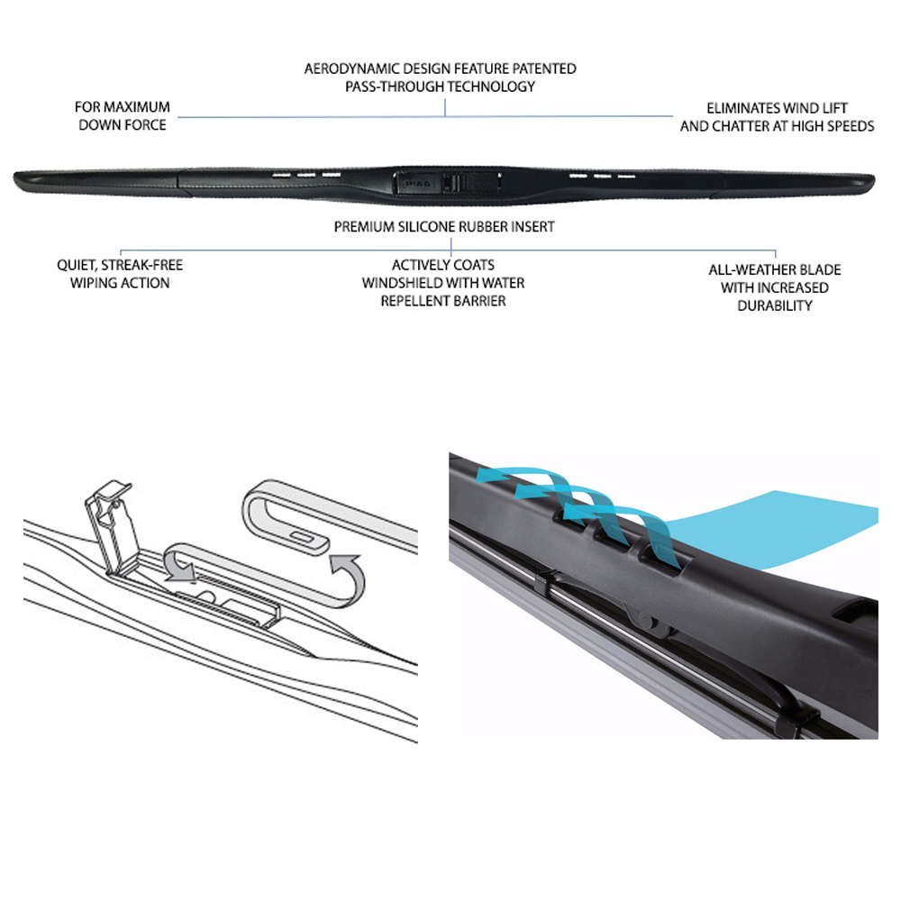 PIAA Aero Vogue Silicone Wiper For Honda Civic FC 2016 Present (26