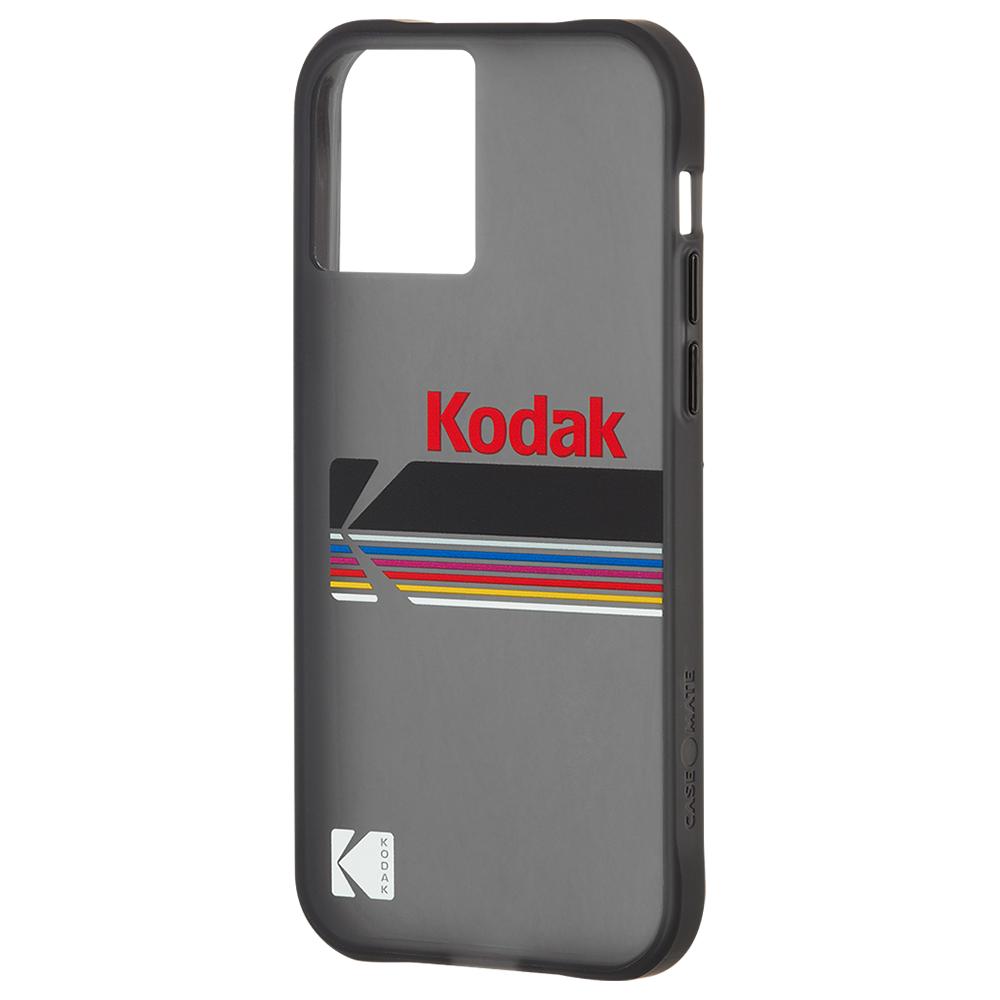 Case Mate KODAK For iPhone 12 (Matte Black + Shiny Black Logo)