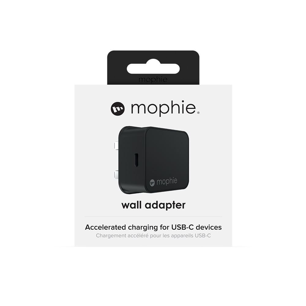 Mophie Wall Adapter USBC PD 18W (Black)