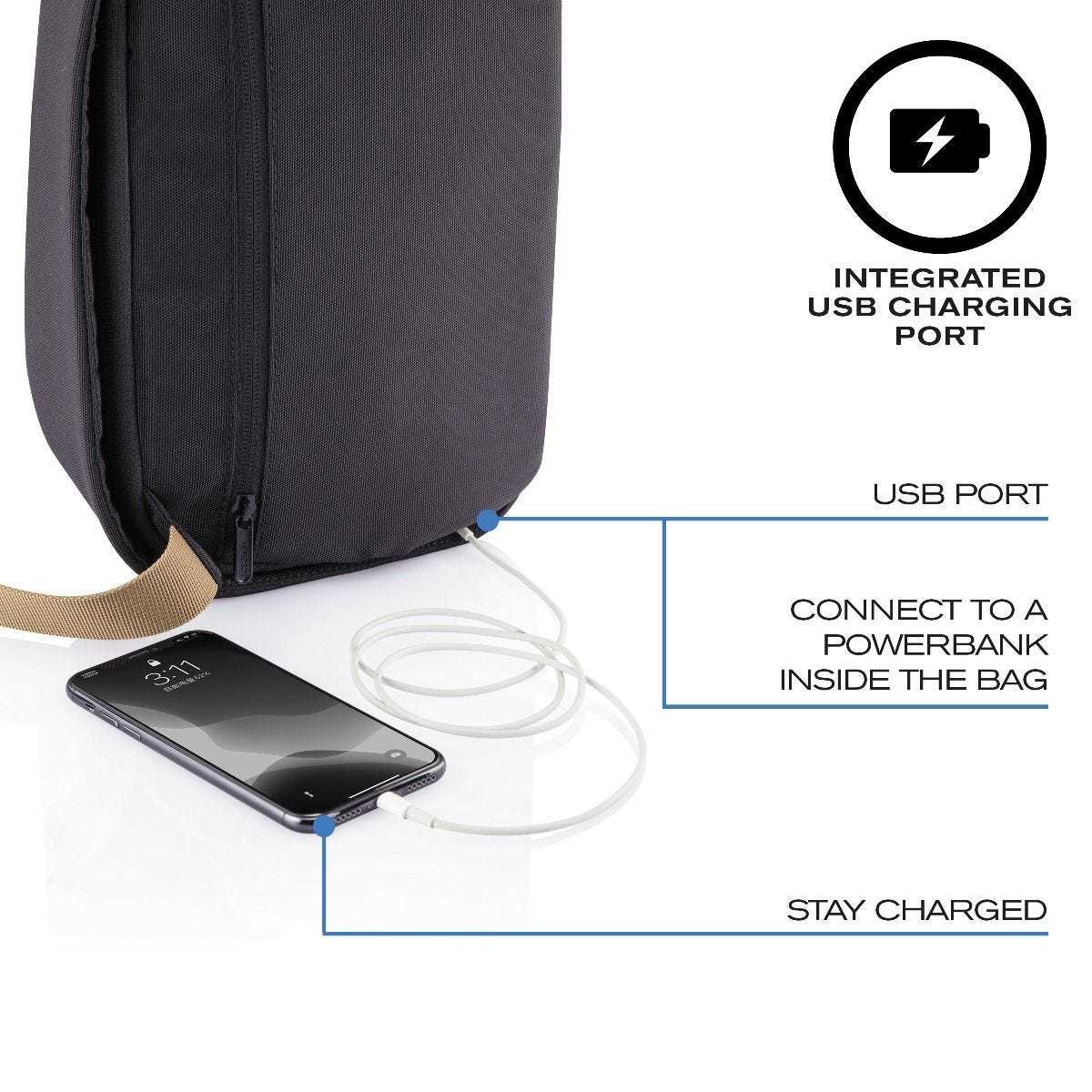 XD Design Bobby Sling Anti Theft Crossbody Backpack