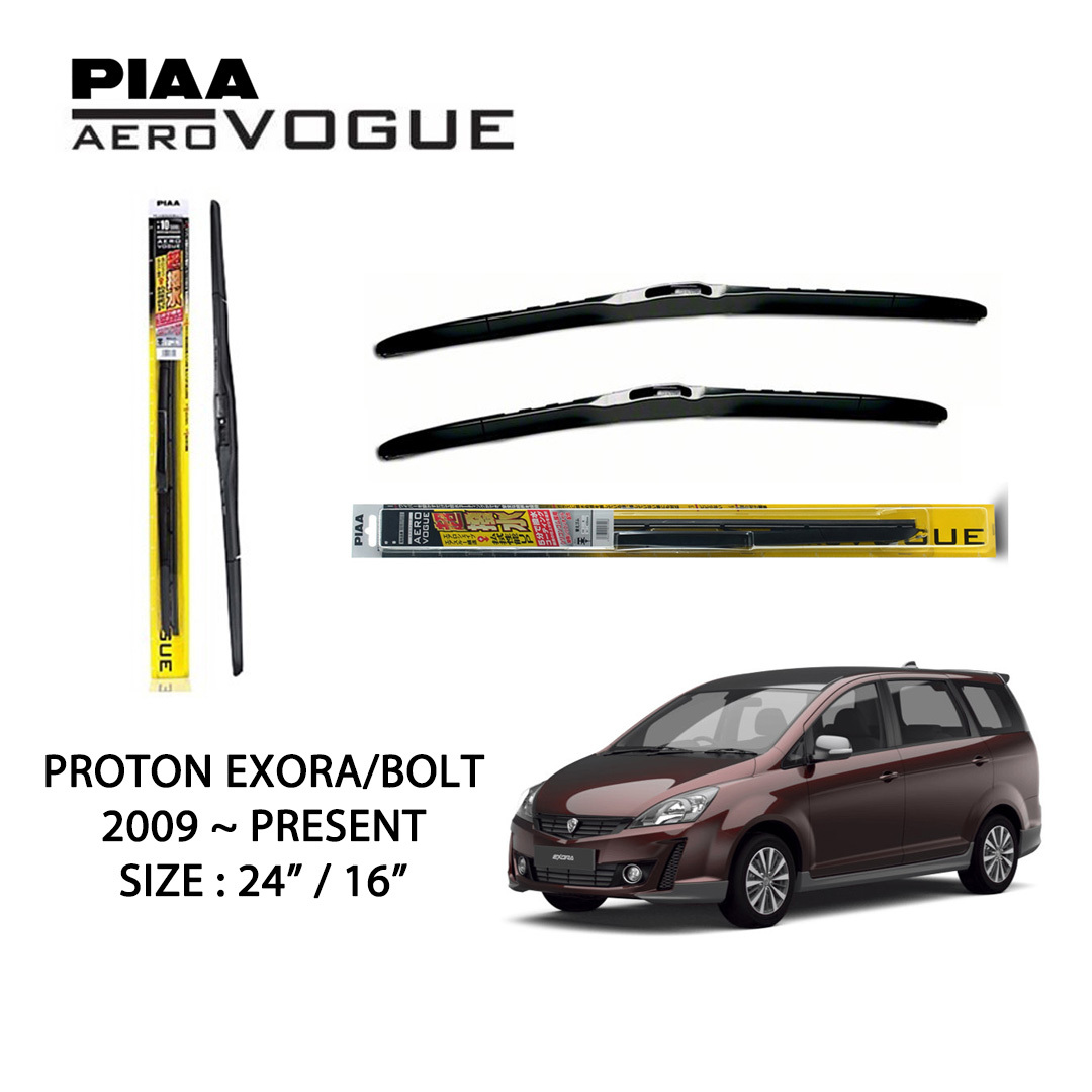PIAA Aero Vogue Silicone Wiper For Proton Exora 2009 Present (24" / 16")