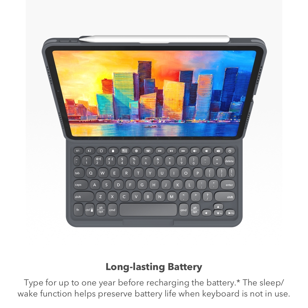 Zagg Pro Keys Wireless Keyboard With Trackpad & Detachable Case For