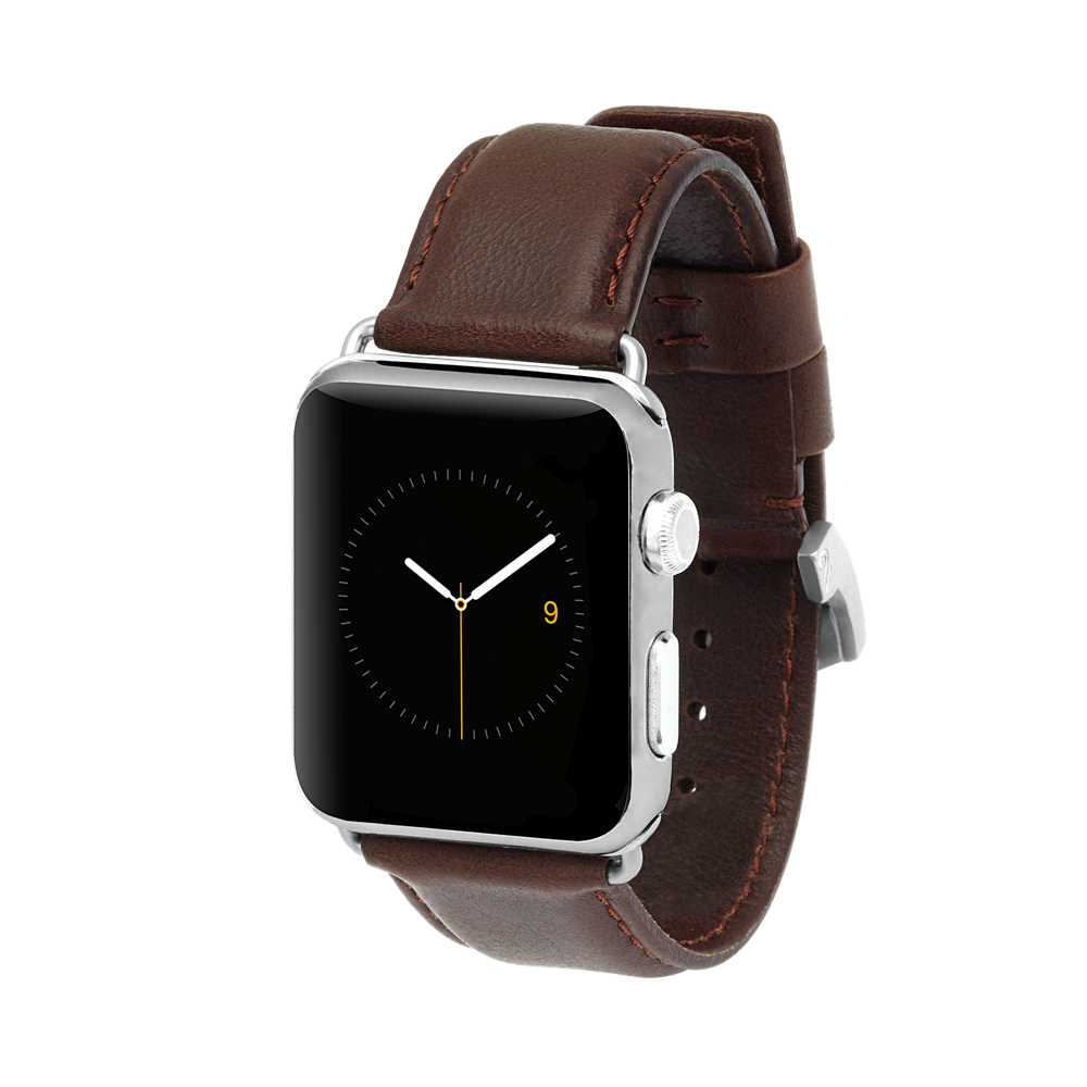 Apple Watch Series 1 5 Case Mate Signature Leather Watchband Tabacco 